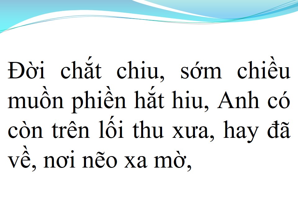 Lời bài hát LỐI THU XƯA