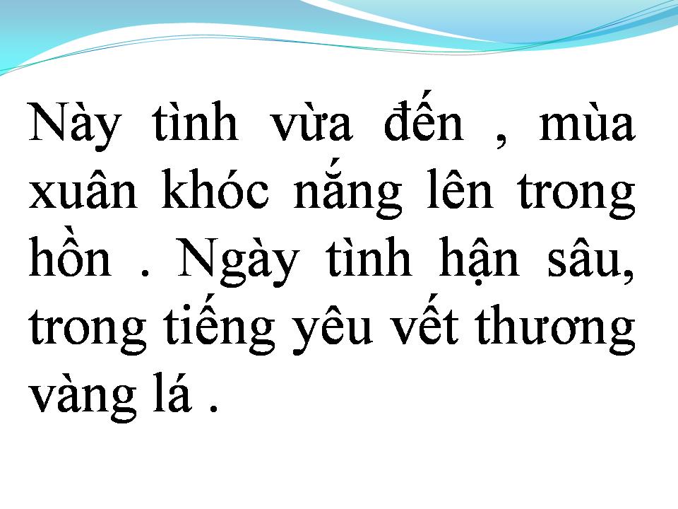 Lời bài hát LỜI TÌNH BUỒN