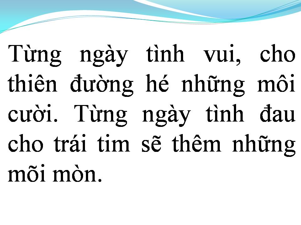 Lời bài hát LỜI TÌNH BUỒN
