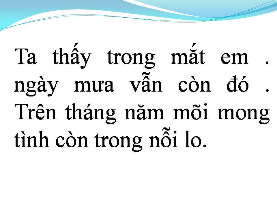 Lời bài hát LỜI TÌNH BUỒN