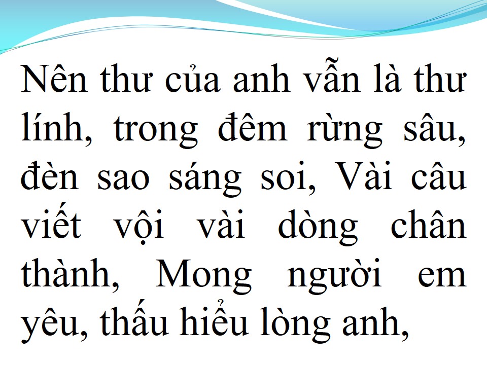 Lời bài hát LỜI TÌNH VIẾT VỘI