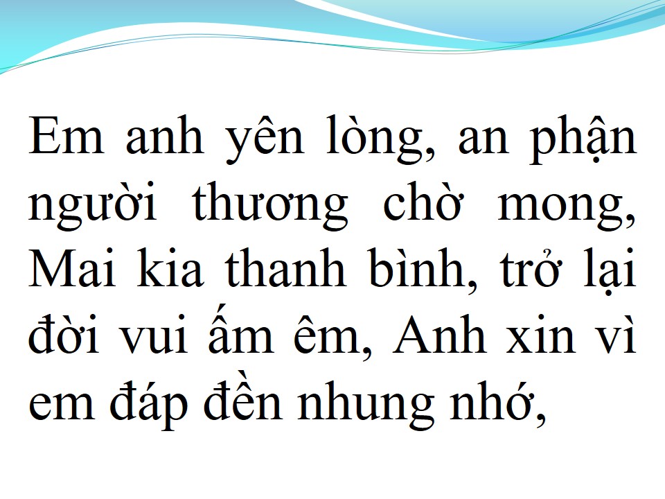 Lời bài hát LỜI TÌNH VIẾT VỘI