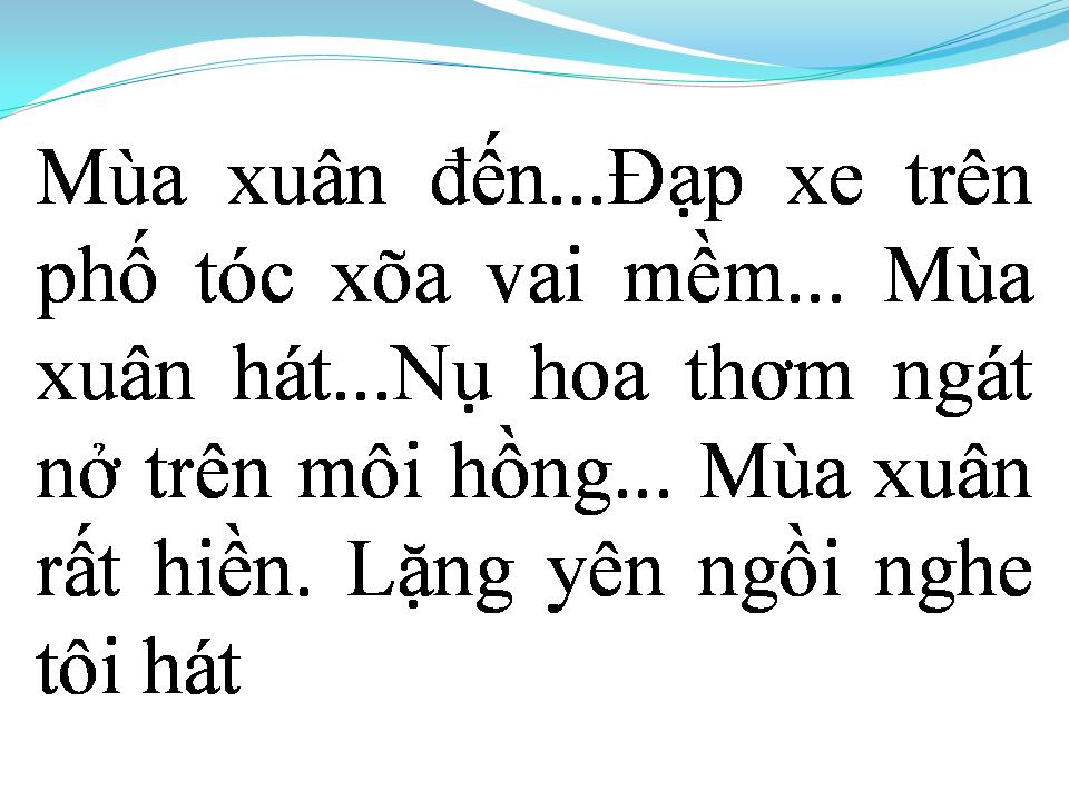 Lời bài hát LỜI TỎ TÌNH MÙA XUÂN