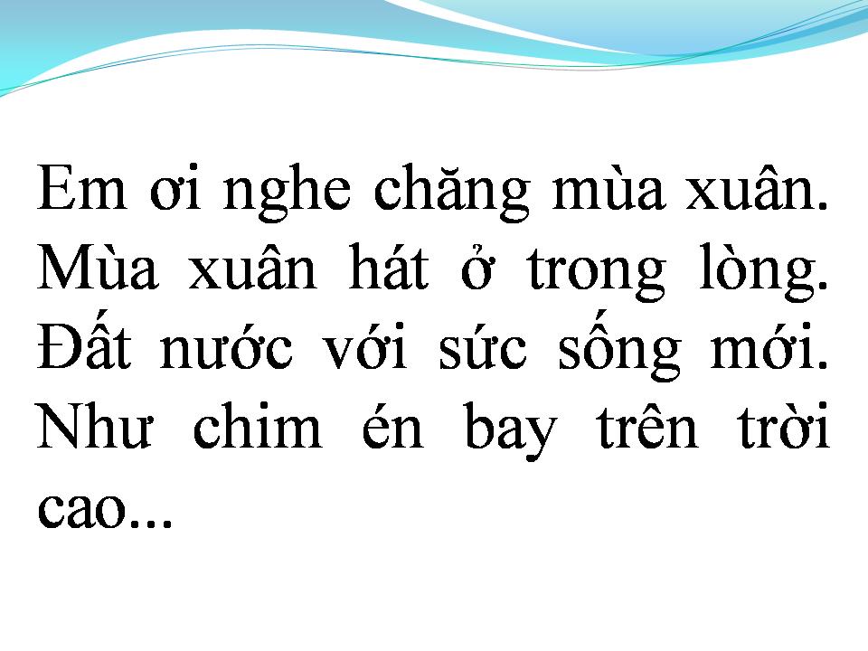 Lời bài hát LỜI TỎ TÌNH MÙA XUÂN