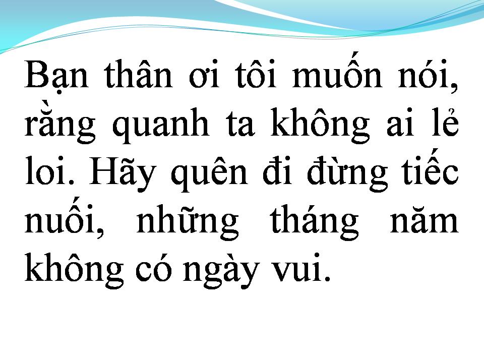 Lời bài hát LỜI TRÁI TIM MUỐN NÓI