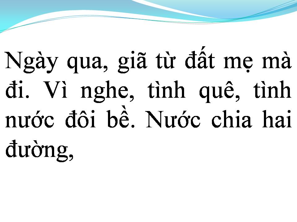 Lời bài hát LỐI VỀ ĐẤT MẸ