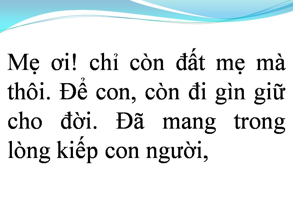 Lời bài hát LỐI VỀ ĐẤT MẸ