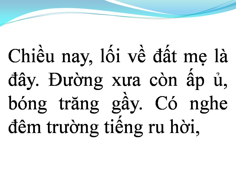 Lời bài hát LỐI VỀ ĐẤT MẸ