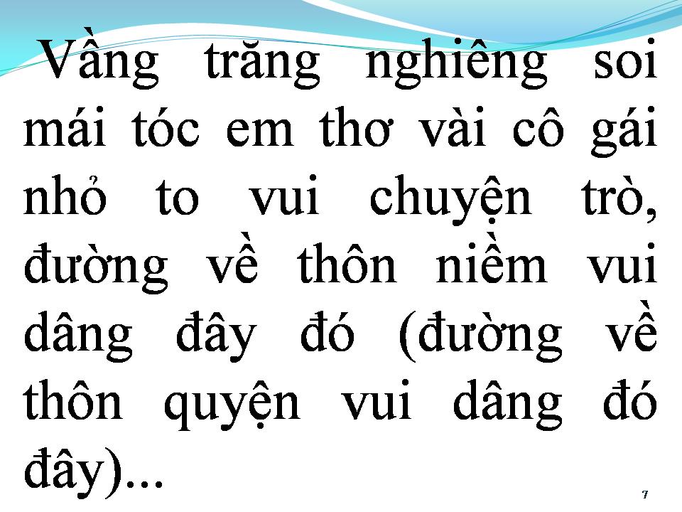 Lời bài hát LỐI VỀ XÓM NHỎ
