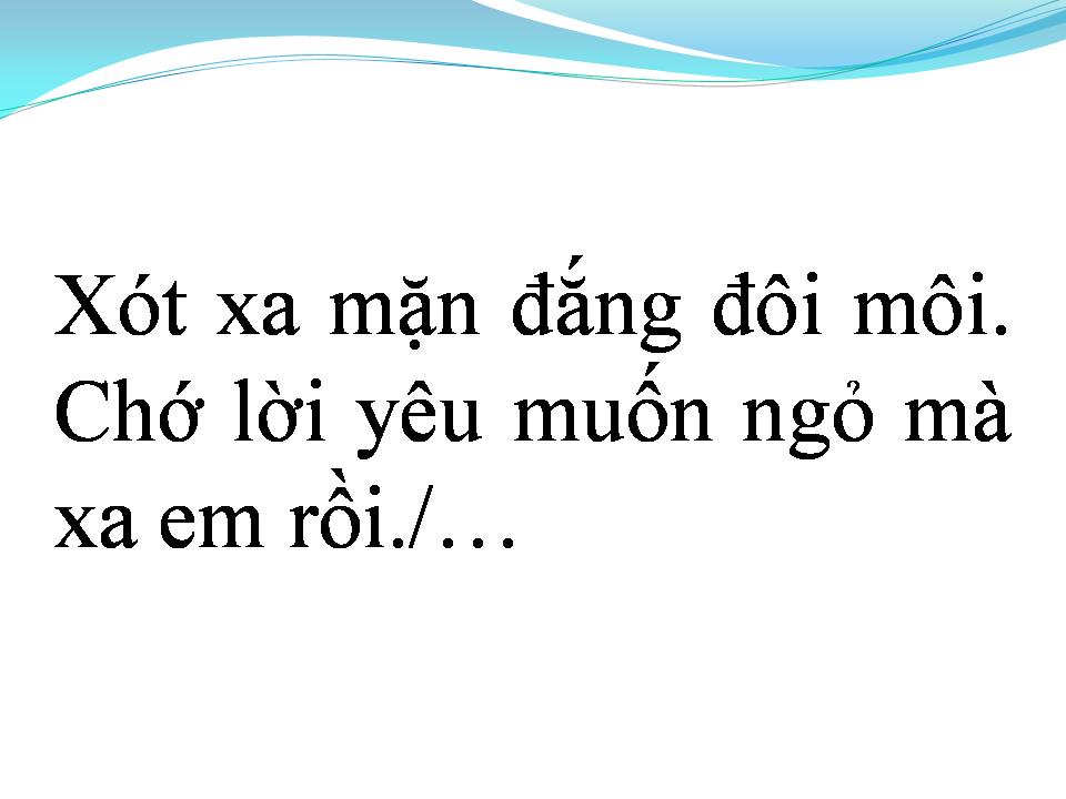Lời bài hát LỜI YÊU CHƯA NGỎ