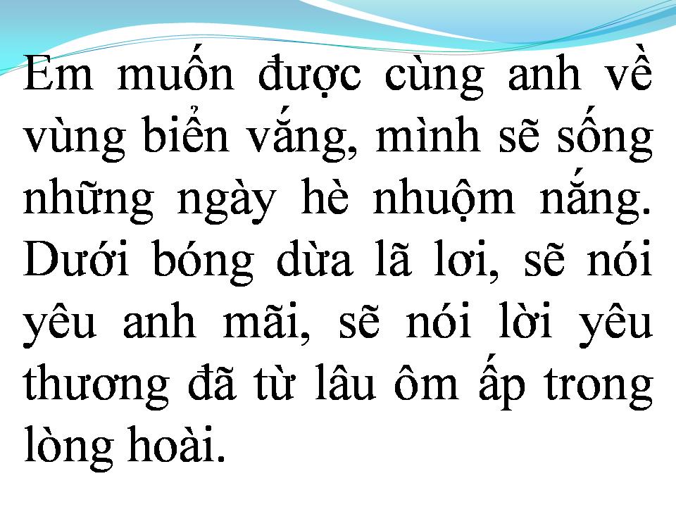 Lời bài hát LỜI YÊU THƯƠNG