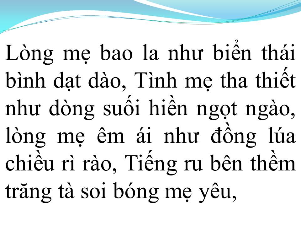Lời bài hát LÒNG MẸ 1