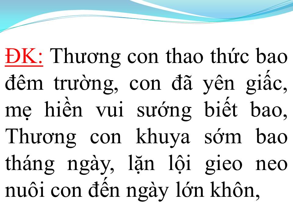 Lời bài hát LÒNG MẸ 1