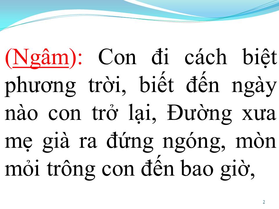Lời bài hát LÒNG MẸ 2