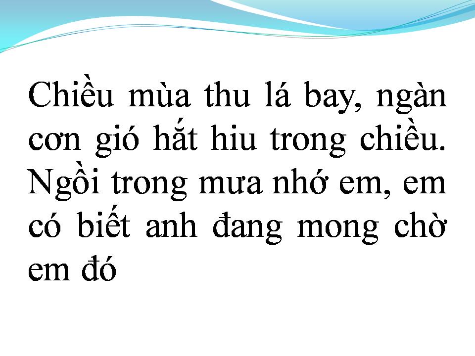 Lời bài hát LUNG LINH GIỌT MƯA