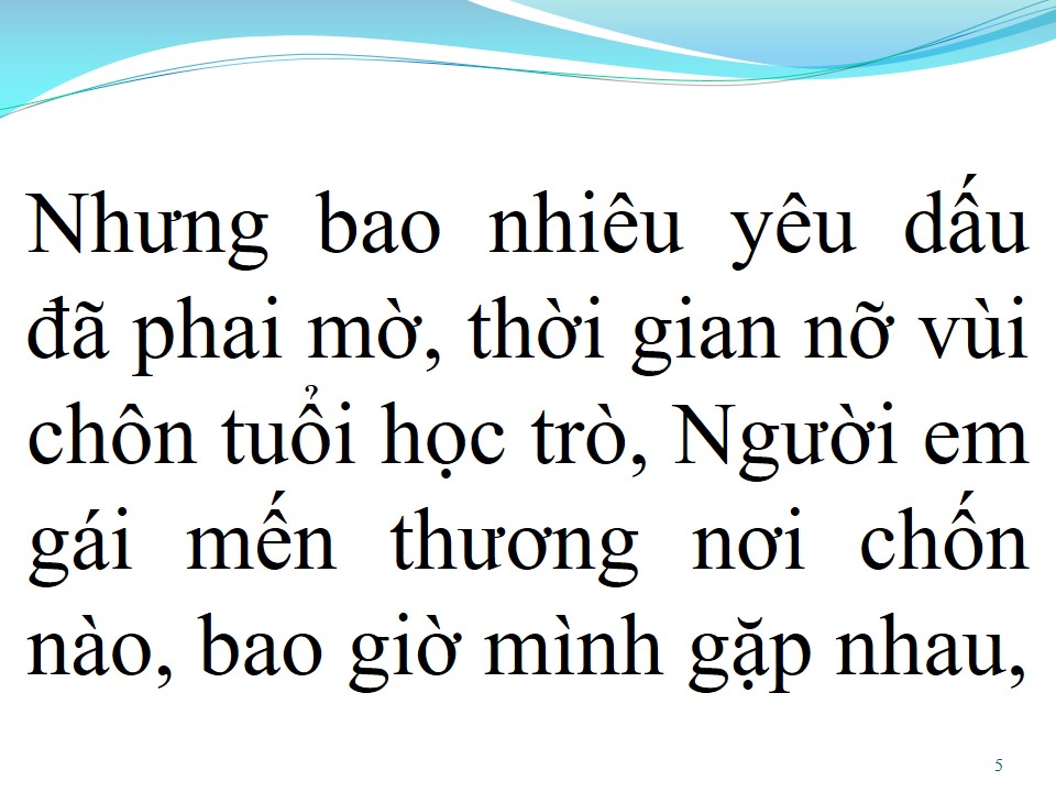 Lời bài hát LƯU BÚT NGÀY XANH