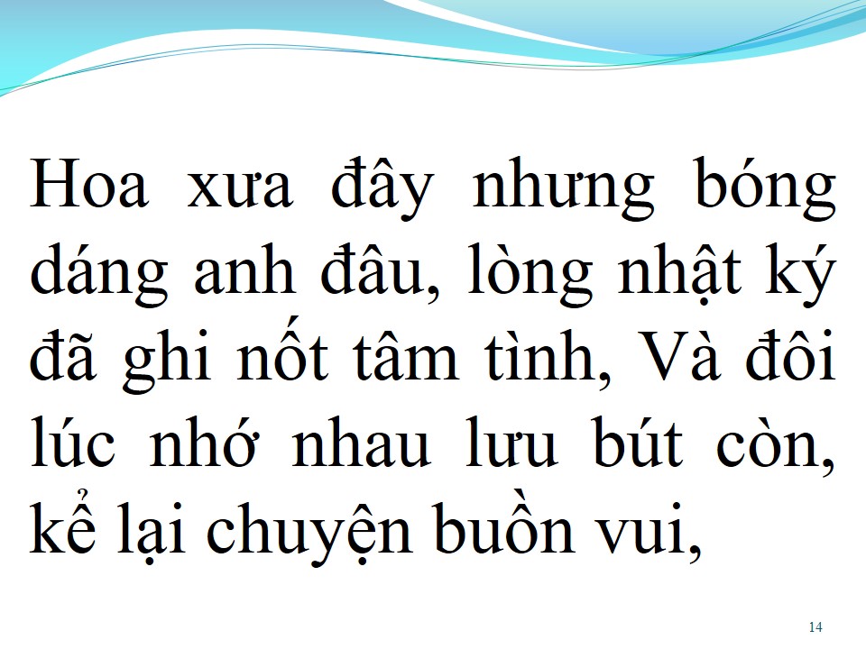 Lời bài hát LƯU BÚT NGÀY XANH