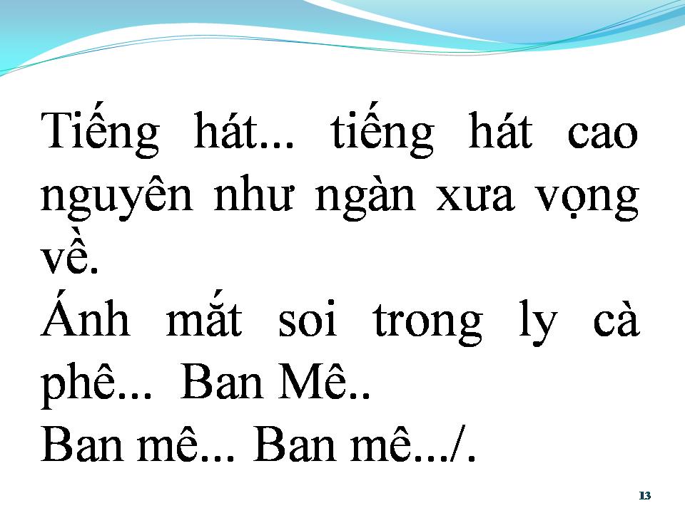 Lời bài hát LY CÀ PHÊ BAN MÊ