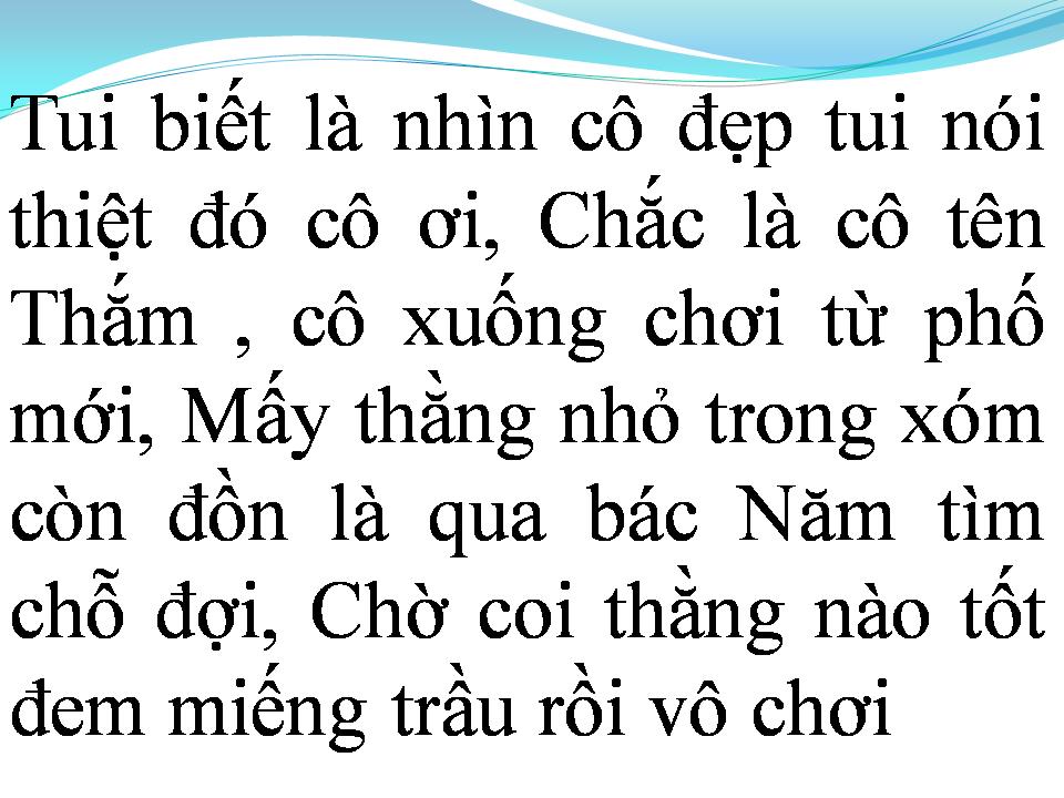 Lời bài hát LÝ CÂY BÔNG (RÁP)