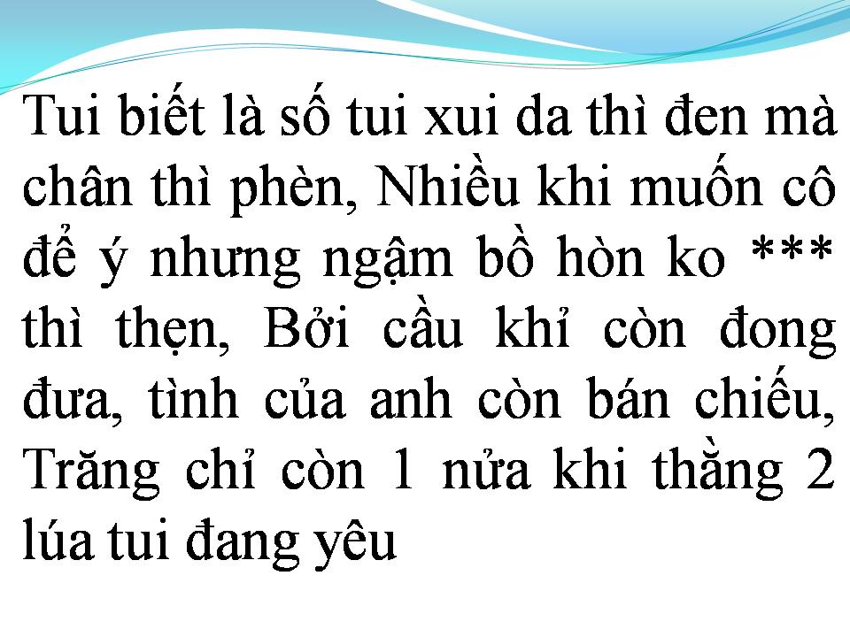 Lời bài hát LÝ CÂY BÔNG (RÁP)