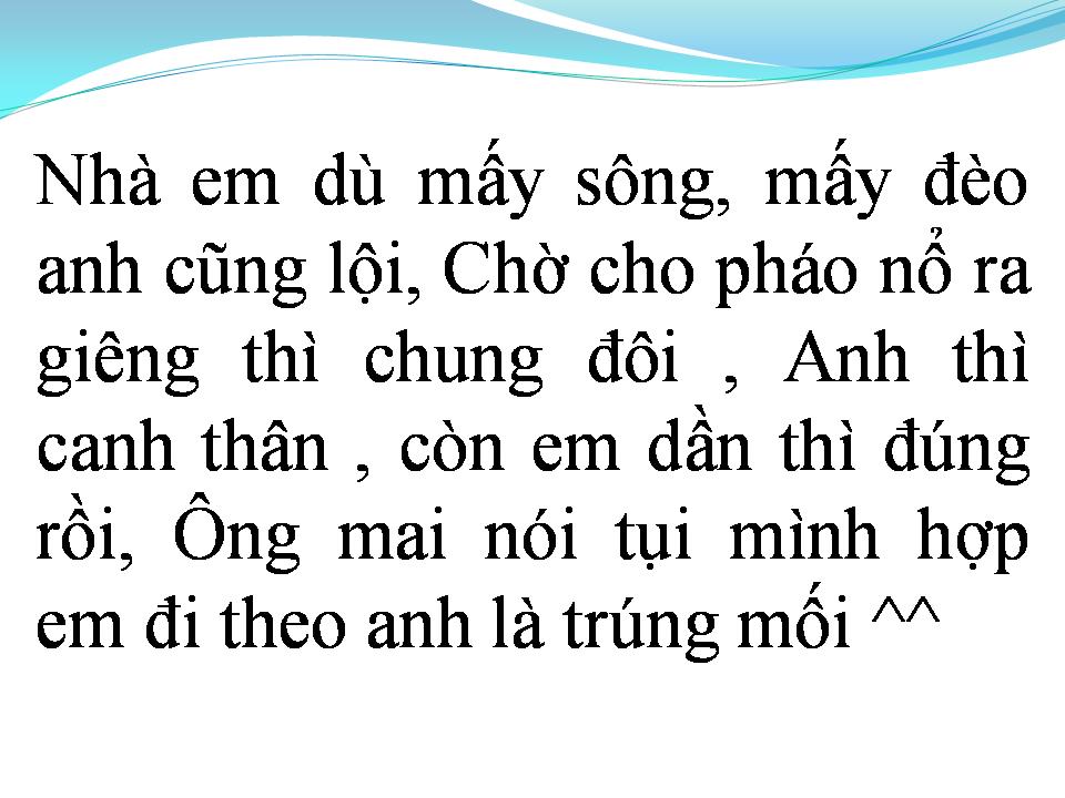 Lời bài hát LÝ CÂY BÔNG (RÁP)