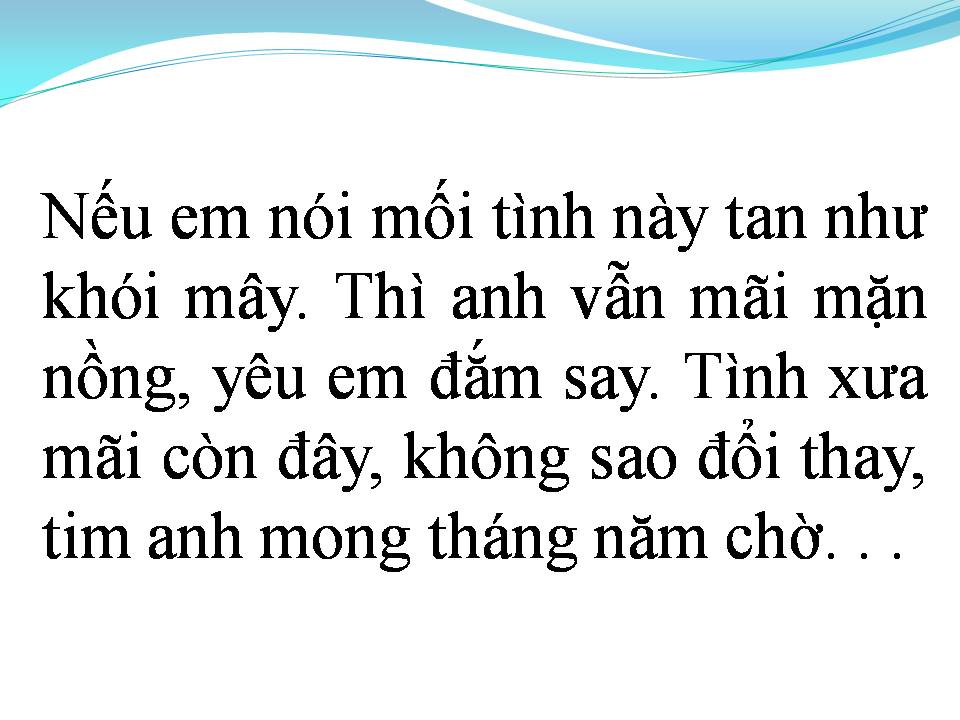 Lời bài hát ANH MONG EM QUAY VỀ
