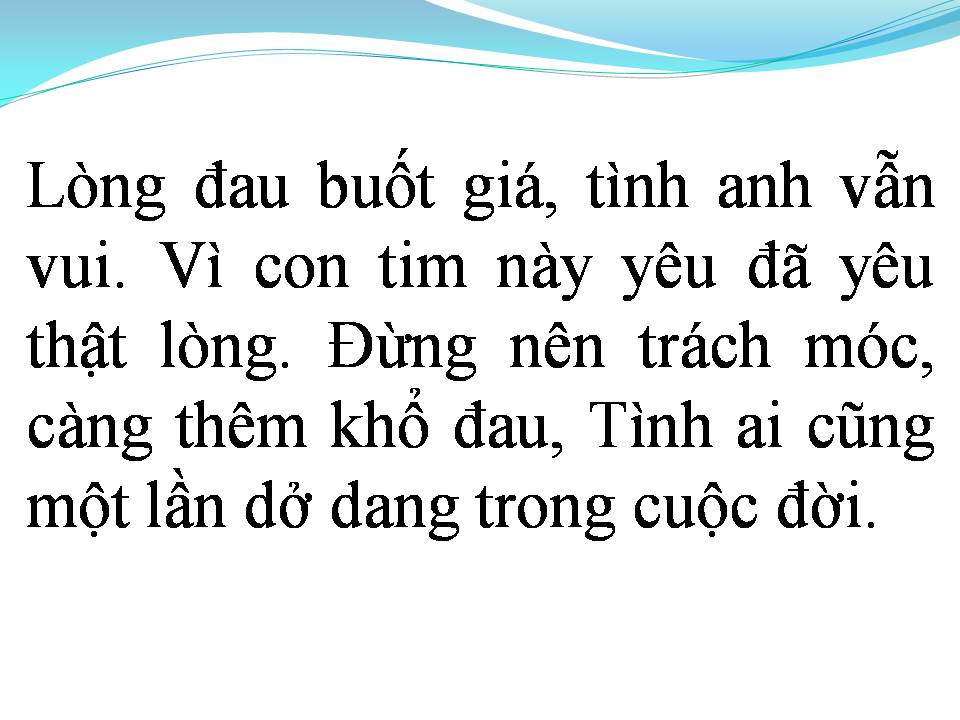 Lời bài hát ANH MUỐN NÓI