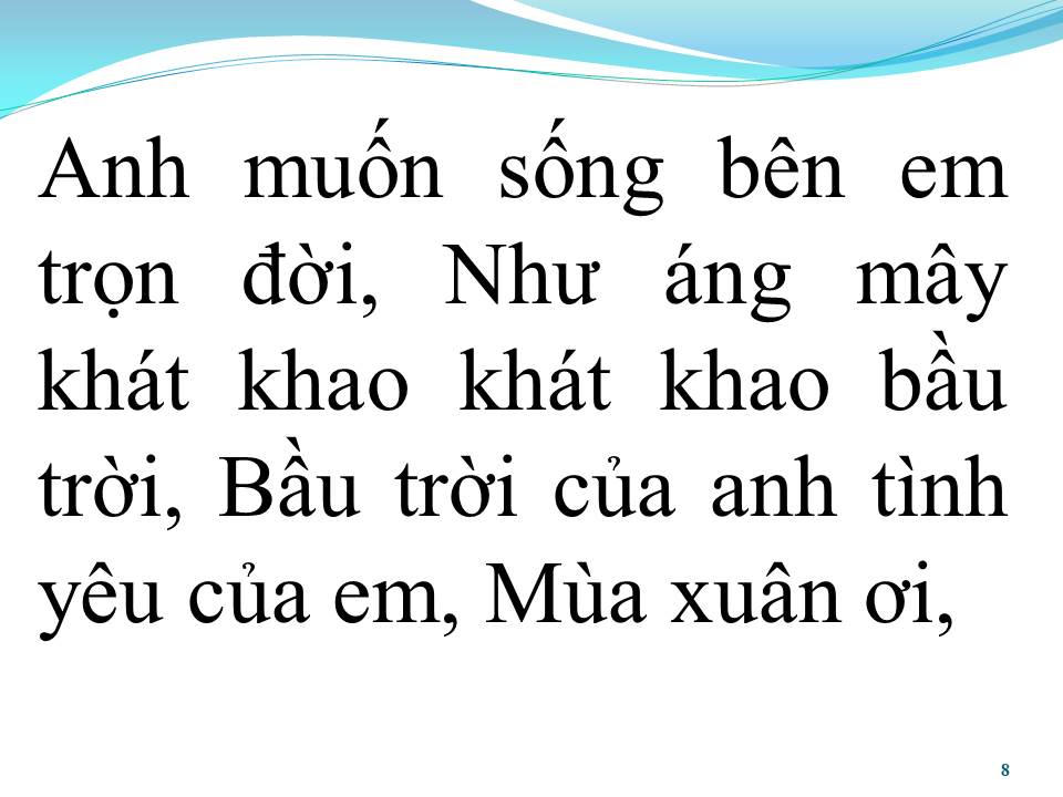 Lời bài hát ANH MUỐN SỐNG BÊN EM TRỌN ĐỜI (EM MUỐN SỐNG BÊN ANH TRỌN ĐỜI)