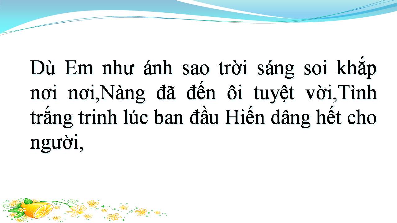 Lời bài hát ANH NUMBER ONE