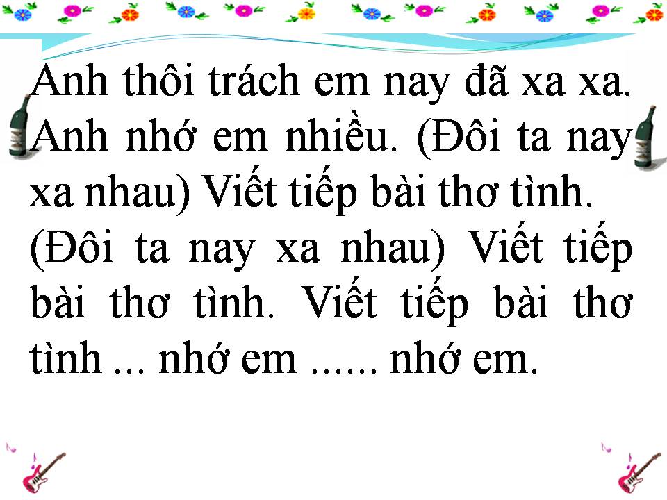 Lời bài hát ANH NHỚ EM NHIỀU