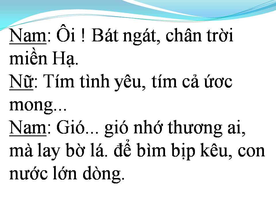 Lời bài hát ANH Ở ĐẦU SÔNG EM CUỐI SÔNG