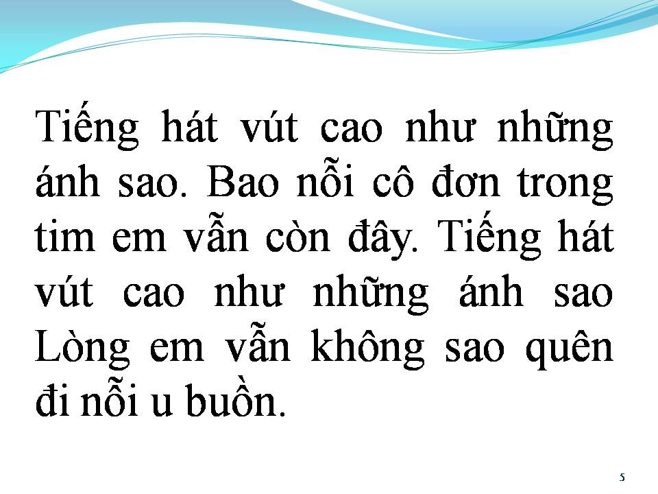 Lời bài hát ÁNH SAO BUỒN