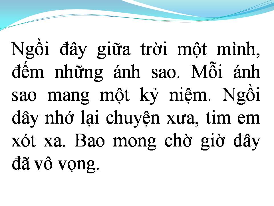 Lời bài hát ÁNH SAO KỸ NIỆM