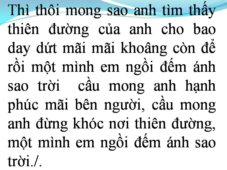 Lời bài hát ÁNH SAO KỸ NIỆM