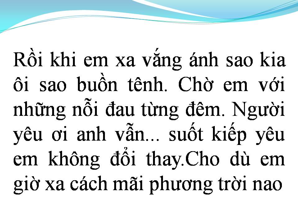 Lời bài hát ÁNH SAO TÌNH NHÂN
