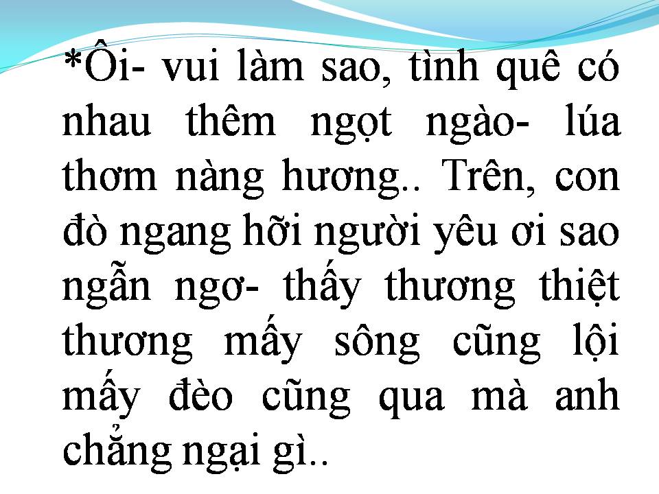 Lời bài hát ANH SÁU VỀ QUÊ