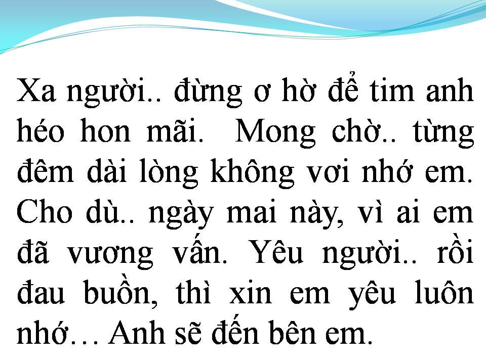 Lời bài hát ANH SẼ ĐẾN BÊN EM