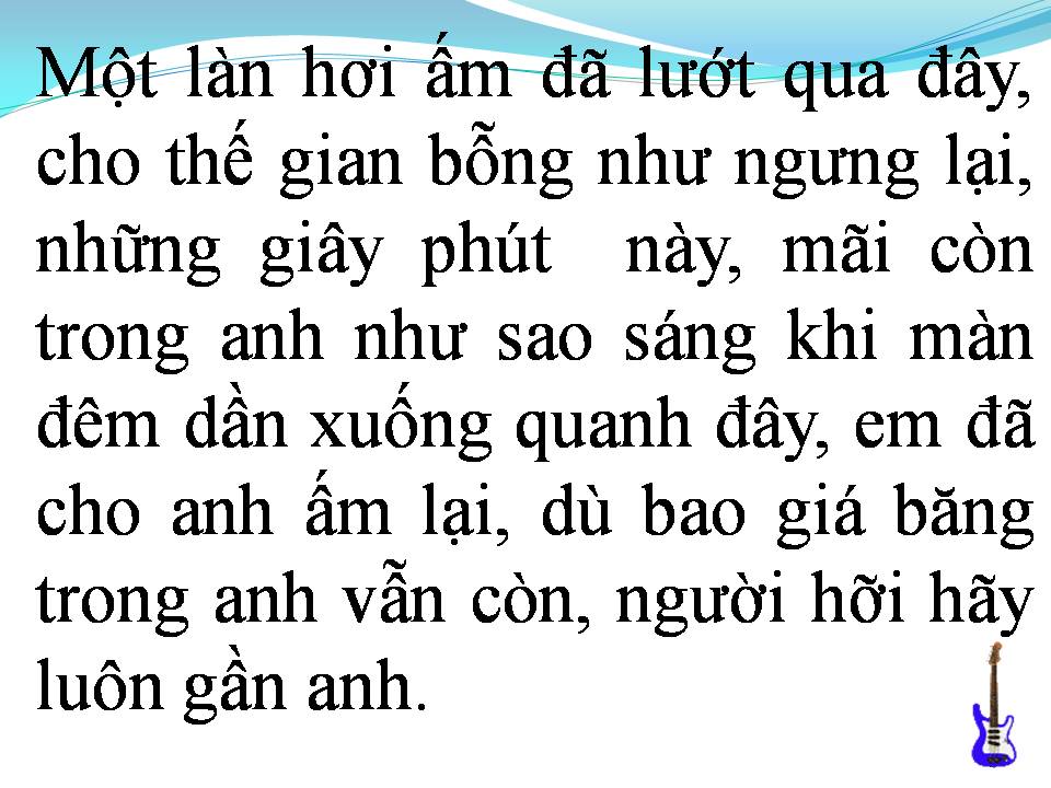 Lời bài hát ANH SẼ NHỚ MÃI