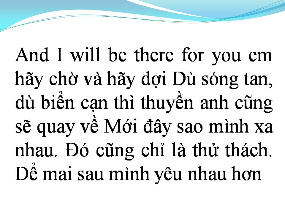Lời bài hát ANH SẼ QUAY VỀ