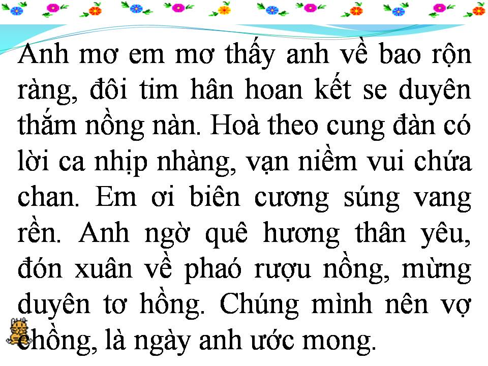 Lời bài hát ANH TIỀN TUYẾN EM HẬU PHƯƠNG