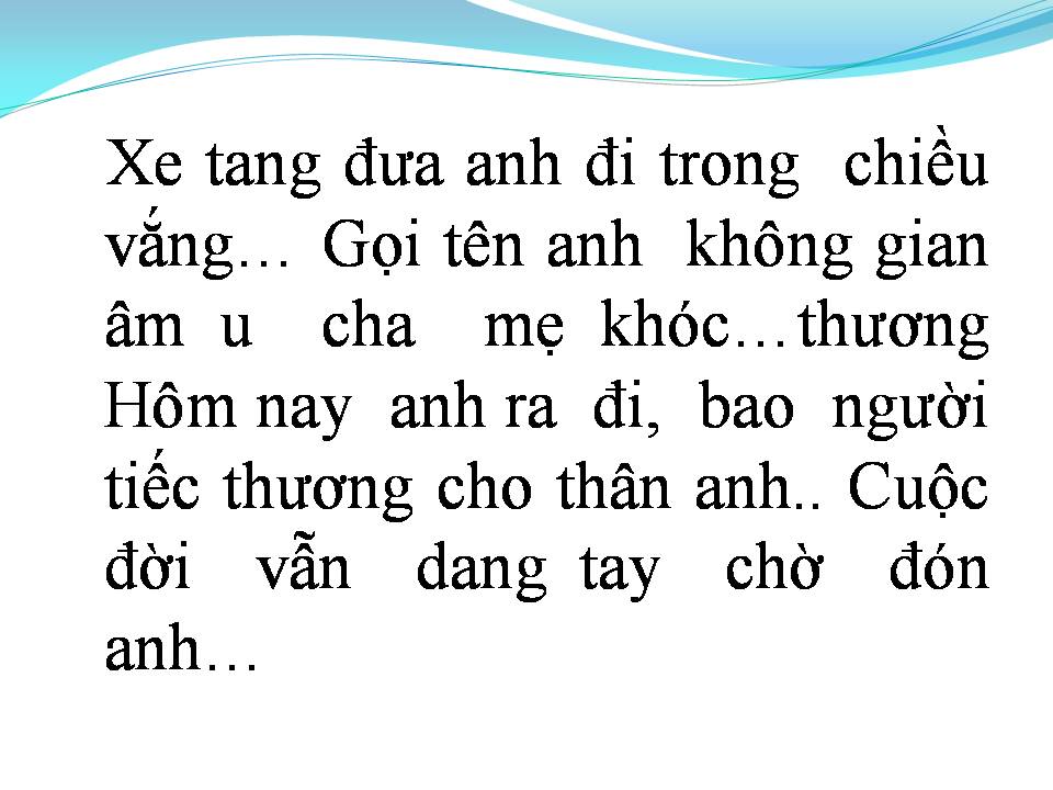 Lời bài hát ANH TÔI