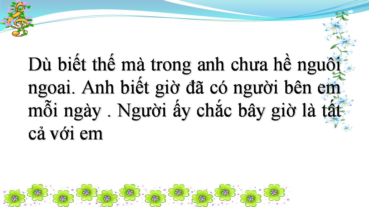 Lời bài hát ANH TỪNG LÀ TẤT CẢ