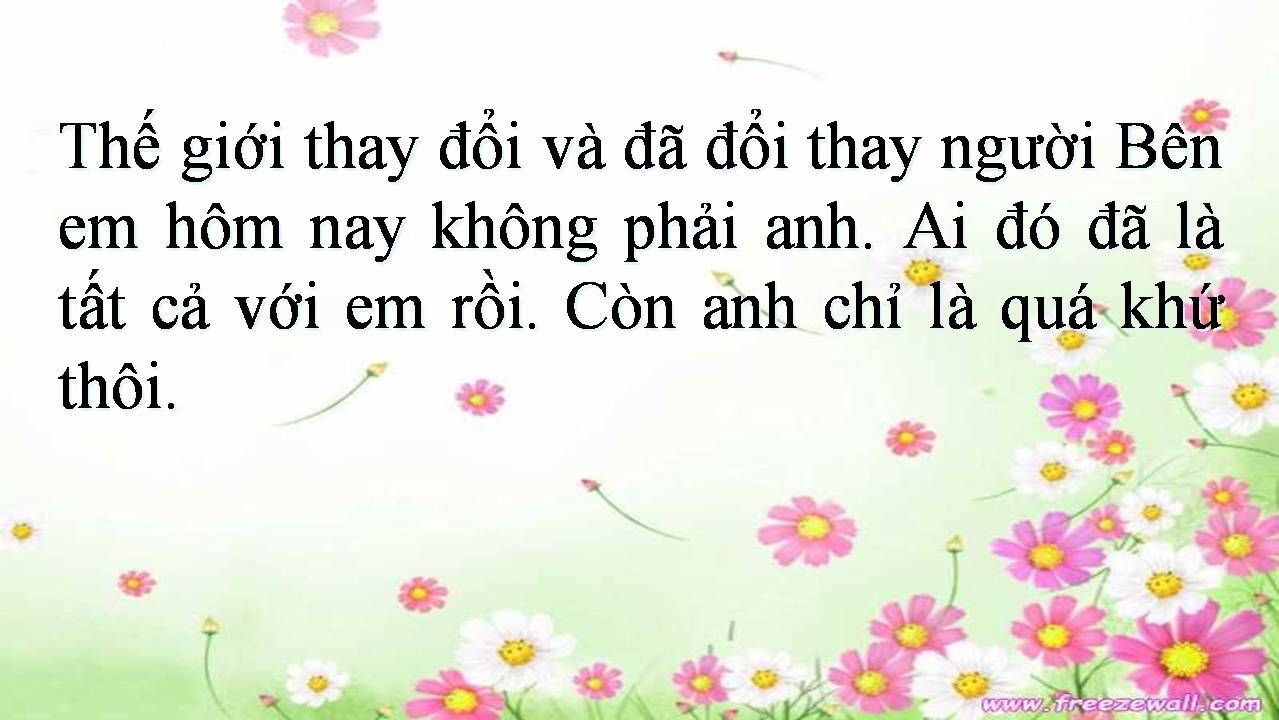 Lời bài hát ANH TỪNG LÀ TẤT CẢ