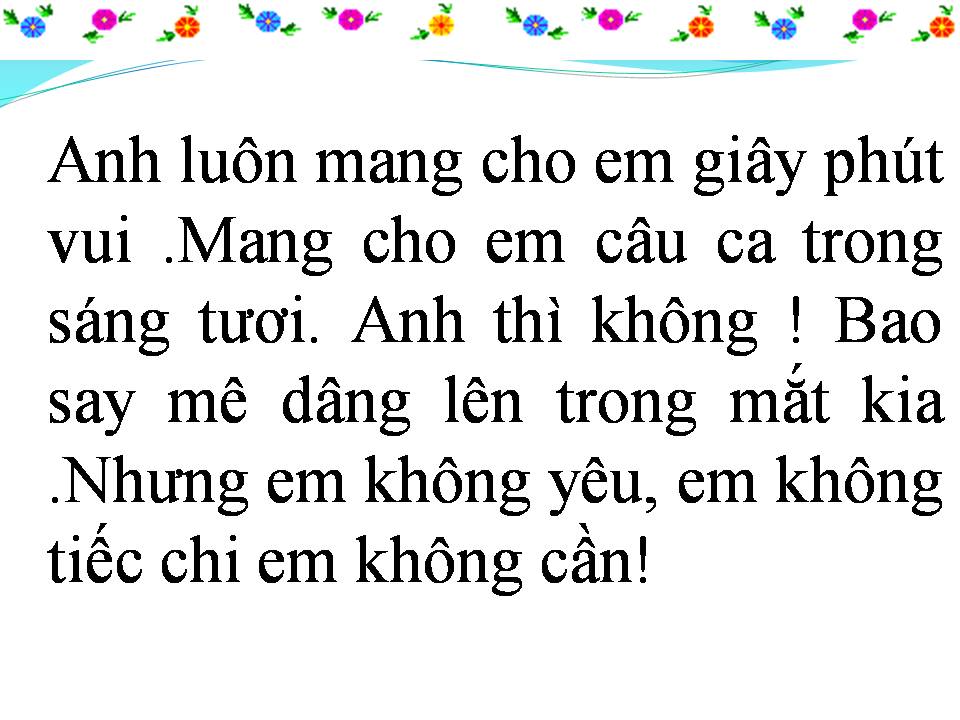 Lời bài hát ANH THÌ KHÔNG