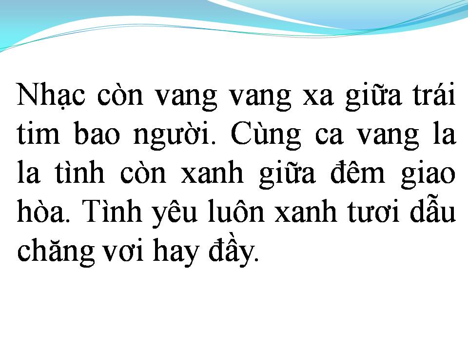 Lời bài hát ÁNH TRĂNG YÊU THƯƠNG