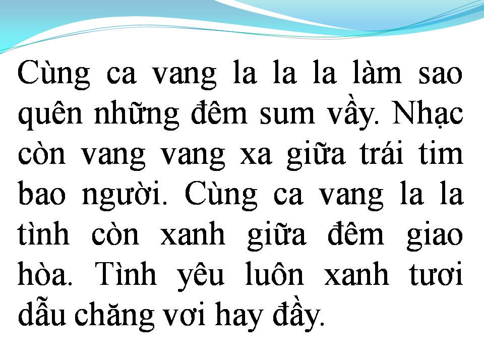 Lời bài hát ÁNH TRĂNG YÊU THƯƠNG