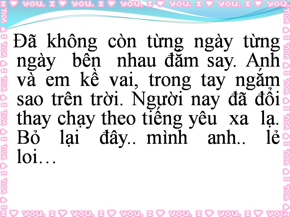 Lời bài hát ANH VÀ EM ĐIỀU CÓ LỖI