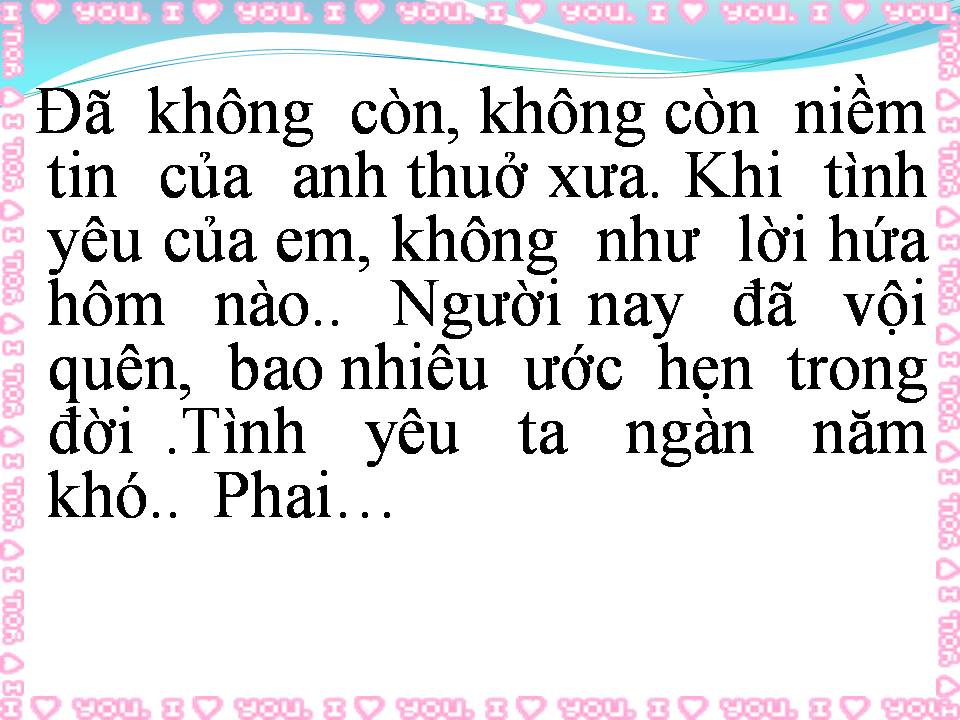 Lời bài hát ANH VÀ EM ĐIỀU CÓ LỖI