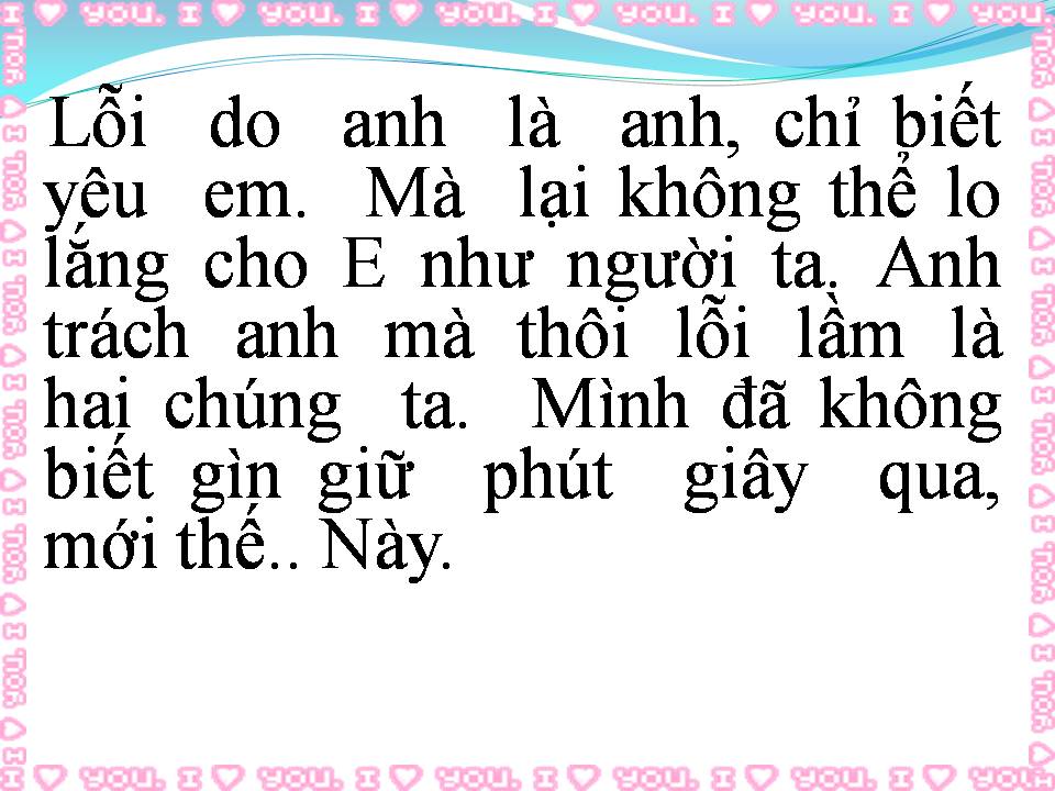 Lời bài hát ANH VÀ EM ĐIỀU CÓ LỖI