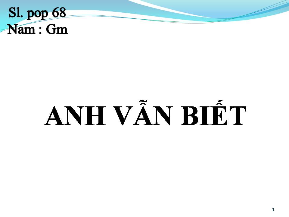 Lời bài hát ANH VẪN BIẾT